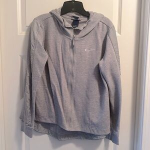 Grey Nike Zip Up Hoodie Size L